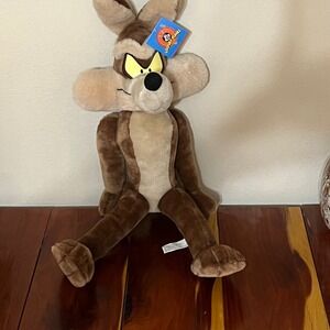 NWT Vintage 1998 Looney Tunes Wile E Coyote Plush 24 Inch